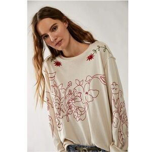 Free People We the Free Tallulah Long Sleeve Top - Size M